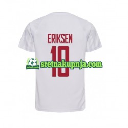 Muškarci Gostujući Away Dresova Danska Christian Eriksen 10 World Cup 2022 Kratkih Rukava