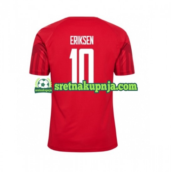 Muškarci Domaći Home Dresova Danska Christian Eriksen 10 World Cup 2022 Kratkih Rukava