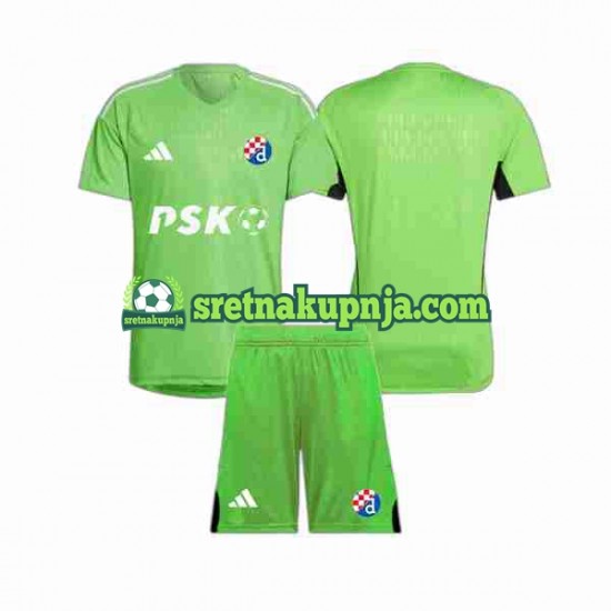 Dječja Domaći Home Golmanski Dresova Dinamo Zagreb 2023-2024 Kratkih Rukava