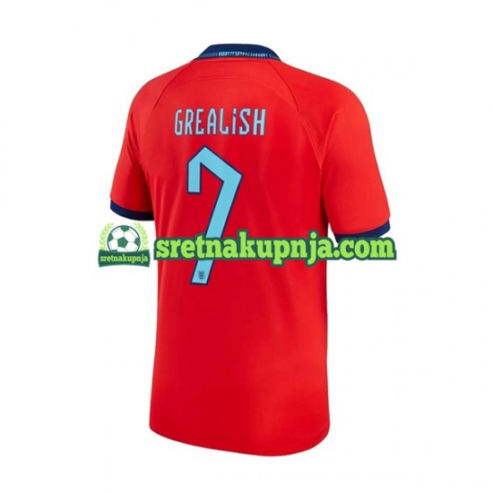 Muškarci Gostujući Away Dresova Engleska Grealish 7 World Cup 2022 Kratkih Rukava