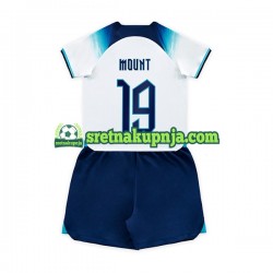 Dječja Domaći Home Dresova Engleska Mount 19 World Cup 2022 Kratkih Rukava Dječja Domaći Home Dresova Engleska Mount 19 World Cup 2022 Kratkih Rukava
