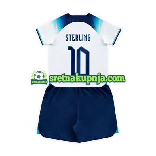 Dječja Domaći Home Dresova Engleska Sterling 10 World Cup 2022 Kratkih Rukava