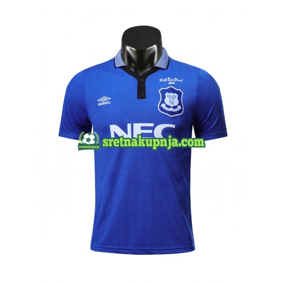Muškarci Domaći Home Dresova Everton Retro 1995 Kratkih Rukava