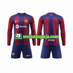 Dječja Domaći Home Dresova FC Barcelona 2023-2024 Dugim Rukavima