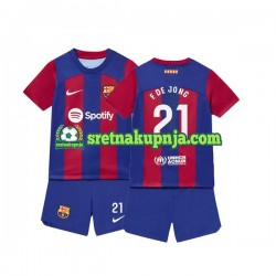 Dječja Domaći Home Dresova FC Barcelona Frenkie de Jong 21 2023-2024 Kratkih Rukava