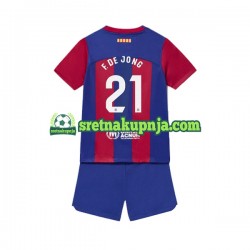 Dječja Domaći Home Dresova FC Barcelona Frenkie de Jong 21 2023-2024 Kratkih Rukava