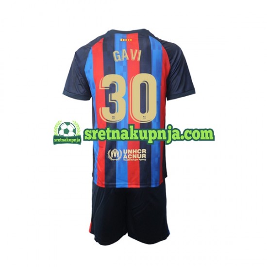 Dječja Domaći Home Dresova FC Barcelona Gavi 30 2022-2023 Kratkih Rukava