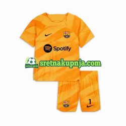 Dječja Četvrti Golmanski Dresova FC Barcelona Ter Stegen 1 2023-2024 Kratkih Rukava