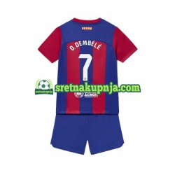 Dječja Domaći Home Dresova FC Barcelona Ousmane Dembele 7 2023-2024 Kratkih Rukava