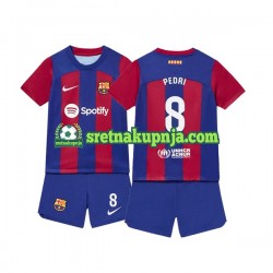 Dječja Domaći Home Dresova FC Barcelona Pedri 8 2023-2024 Kratkih Rukava