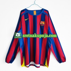 Muškarci Domaći Home Dresova FC Barcelona Retro 2005-2006 Dugim Rukavima