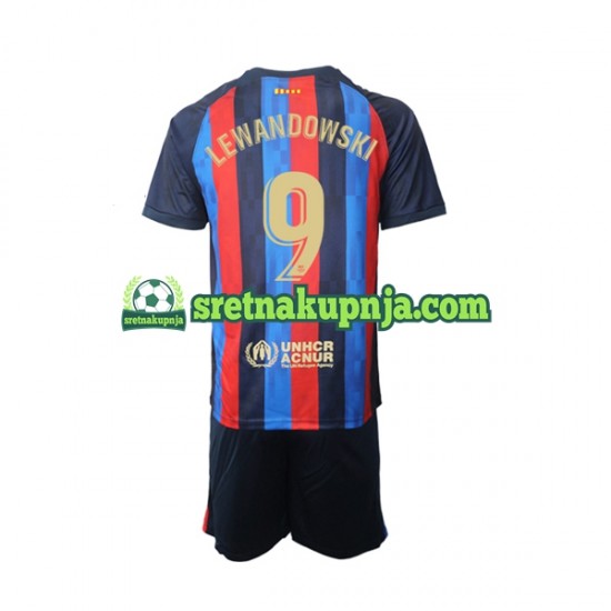 Dječja Domaći Home Dresova FC Barcelona Robert Lewandowski 9 2022-2023 Kratkih Rukava