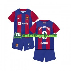 Dječja Domaći Home Dresova FC Barcelona Robert Lewandowski 9 2023-2024 Kratkih Rukava
