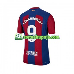 Muškarci Domaći Home Dresova FC Barcelona Robert Lewandowski 9 2023-2024 Kratkih Rukava