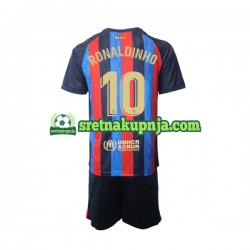 Dječja Domaći Home Dresova FC Barcelona Ronaldinho 10 2022-2023 Kratkih Rukava