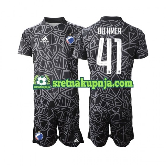 Dječja Domaći Home Golmanski Dresova FC Kopenhagen Andreas Dithmer 41 2022-2023 Kratkih Rukava