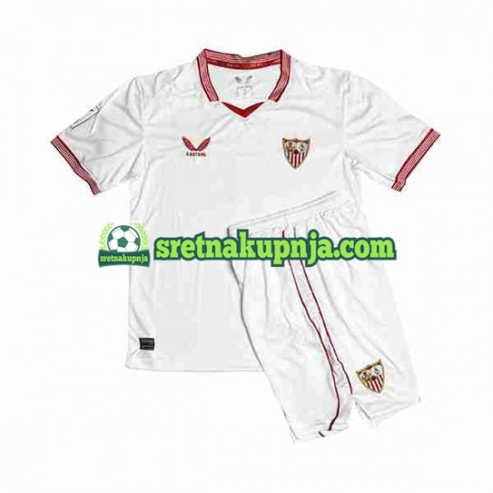 Dječja Domaći Home Dresova Sevilla FC Sergio Ramos 4 2023-2024 Kratkih Rukava