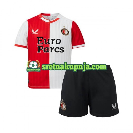 Dječja Domaći Home Dresova Feyenoord Rotterdam 2023-2024 Kratkih Rukava