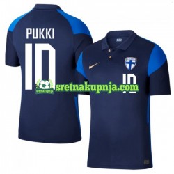 Muškarci Gostujući Away Dresova Finska Teemu Pukki 10 Euro 2020 Kratkih Rukava