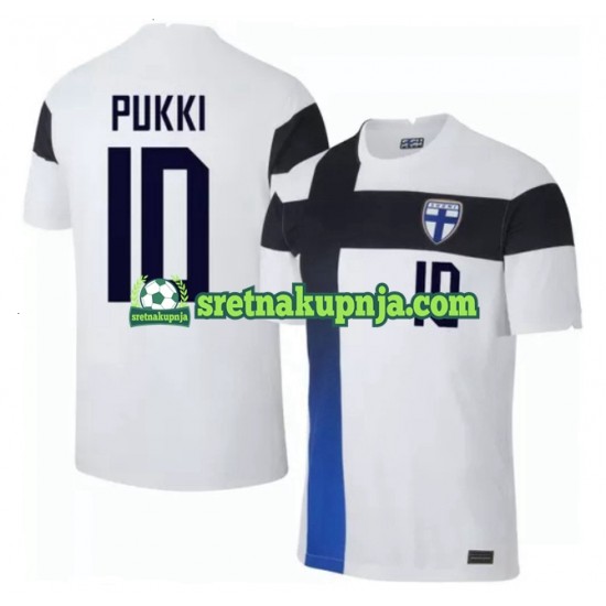 Muškarci Domaći Home Dresova Finska Teemu Pukki 10 Euro 2020 Kratkih Rukava