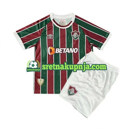Dječja Domaći Home Dresova Fluminense 2023-2024 Kratkih Rukava