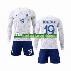 Dječja Gostujući Away Dresova Francuska Benzema 19 World Cup 2022 Dugim Rukavima Dječja Gostujući Away Dresova Francuska Benzema 19 World Cup 2022 Dugim Rukavima