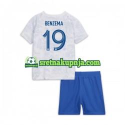 Dječja Gostujući Away Dresova Francuska Benzema 19 World Cup 2022 Kratkih Rukava Dječja Gostujući Away Dresova Francuska Benzema 19 World Cup 2022 Kratkih Rukava