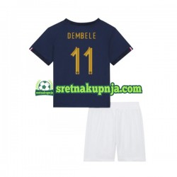 Dječja Domaći Home Dresova Francuska Dembele 11 World Cup 2022 Kratkih Rukava