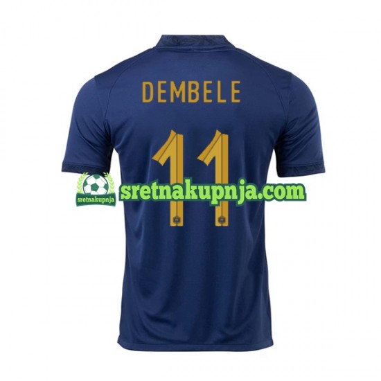 Muškarci Domaći Home Dresova Francuska Dembele 11 World Cup 2022 Kratkih Rukava