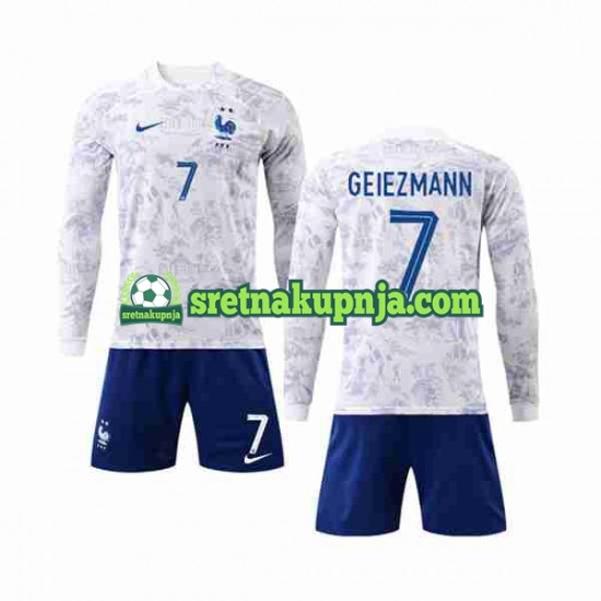 Dječja Gostujući Away Dresova Francuska Griezmann 7 World Cup 2022 Dugim Rukavima