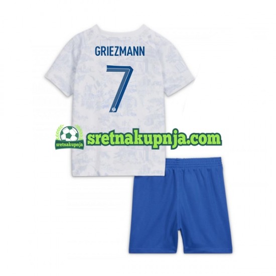 Dječja Gostujući Away Dresova Francuska Griezmann 7 World Cup 2022 Kratkih Rukava