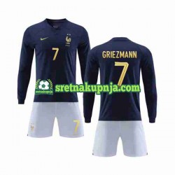 Dječja Domaći Home Dresova Francuska Griezmann 7 World Cup 2022 Dugim Rukavima