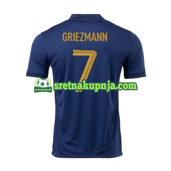 Muškarci Domaći Home Dresova Francuska Griezmann 7 World Cup 2022 Kratkih Rukava