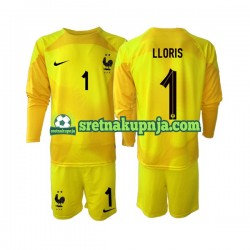 Dječja Treći Golmanski Dresova Francuska Hugo Lloris 1 World Cup 2022 Dugim Rukavima Dječja Treći Golmanski Dresova Francuska Hugo Lloris 1 World Cup 2022 Dugim Rukavima