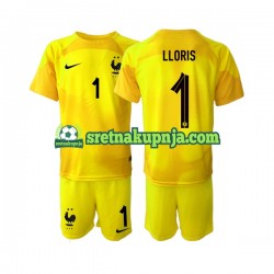 Dječja Treći Golmanski Dresova Francuska Hugo Lloris 1 World Cup 2022 Kratkih Rukava Dječja Treći Golmanski Dresova Francuska Hugo Lloris 1 World Cup 2022 Kratkih Rukava