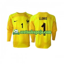 Muškarci Treći Golmanski Dresova Francuska Hugo Lloris 1 World Cup 2022 Dugim Rukavima