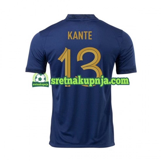Muškarci Domaći Home Dresova Francuska Kante 13 World Cup 2022 Kratkih Rukava