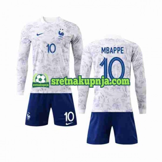 Dječja Gostujući Away Dresova Francuska Mbappe 10 World Cup 2022 Dugim Rukavima