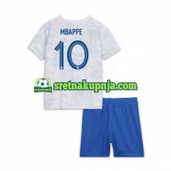 Dječja Gostujući Away Dresova Francuska Mbappe 10 World Cup 2022 Kratkih Rukava Dječja Gostujući Away Dresova Francuska Mbappe 10 World Cup 2022 Kratkih Rukava