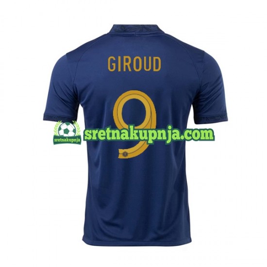 Muškarci Domaći Home Dresova Francuska Olivier Giroud 9 World Cup 2022 Kratkih Rukava