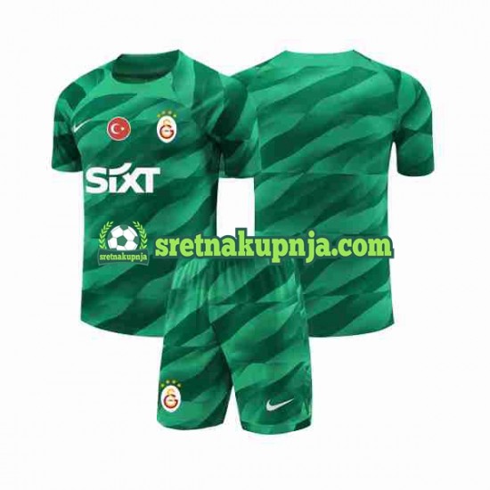 Dječja Domaći Home Golmanski Dresova Galatasaray 2023-2024 Kratkih Rukava