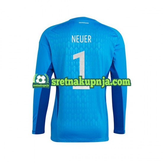 Muškarci Domaći Home Golmanski Dresova Njemačka Manuel Neuer 1 World Cup 2022 Kratkih Rukava