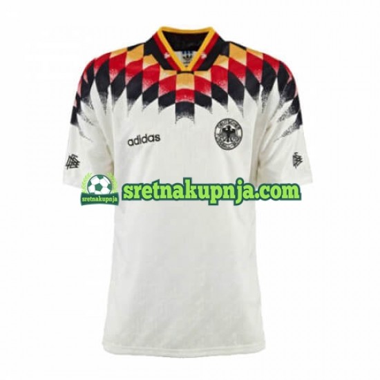 Muškarci Domaći Home Dresova Njemačka Retro 1994 Kratkih Rukava
