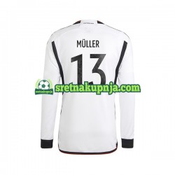 Muškarci Domaći Home Dresova Njemačka Thomas Muller 13 World Cup 2022 Dugim Rukavima