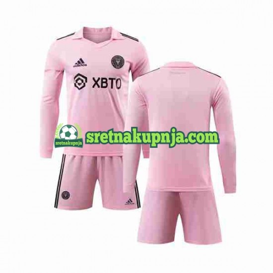 Dječja Domaći Home Dresova Inter Miami 2023-2024 Dugim Rukavima