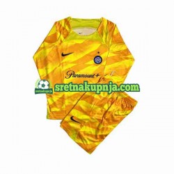 Dječja Domaći Home Golmanski Dresova Inter Milan 2023-2024 Dugim Rukavima