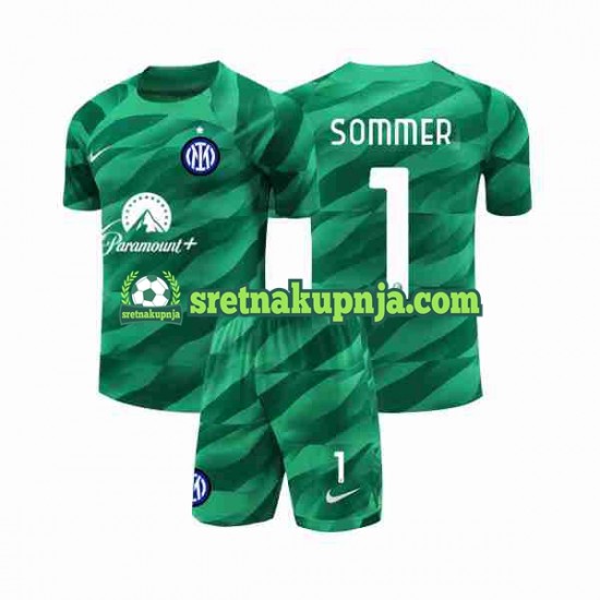 Dječja Gostujući Away Golmanski Dresova Inter Milan Sommer 1 2023-2024 Kratkih Rukava