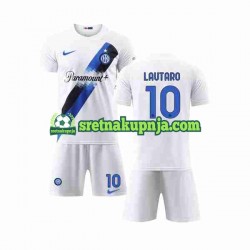 Dječja Gostujući Away Dresova Inter Milan Lautaro Martinez 10 2023-2024 Kratkih Rukava Dječja Gostujući Away Dresova Inter Milan Lautaro Martinez 10 2023-2024 Kratkih Rukava