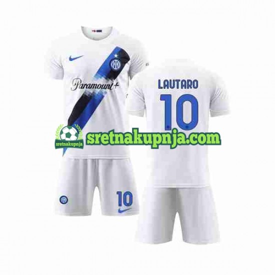 Dječja Gostujući Away Dresova Inter Milan Lautaro Martinez 10 2023-2024 Kratkih Rukava