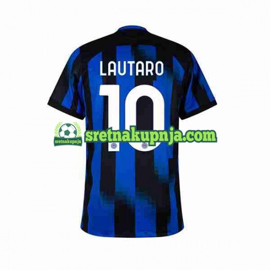 Muškarci Domaći Home Dresova Inter Milan Lautaro Martinez 10 2023-2024 Kratkih Rukava